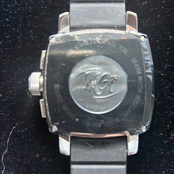 NWT YAGI Phantom silver/etch Chrono watch - Picture 8 of 11